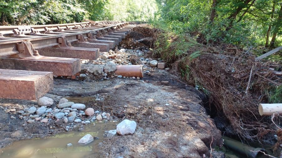 Work underway to repair flood-damaged West Highland Line