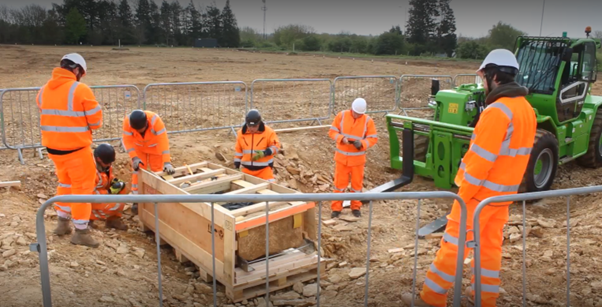 And finally... rare Roman stone coffin discovered during A47 road scheme